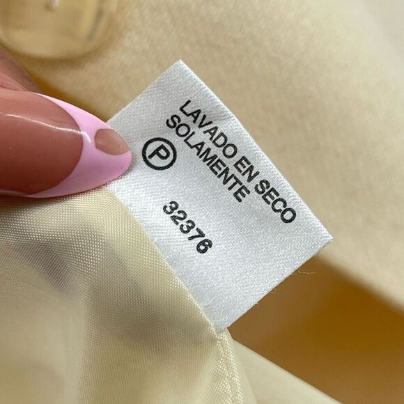 Sag Harbor Petite Women’s Cream Wool Blazer Jacket H62070JC Single Button 16P - Picture 13 of 14